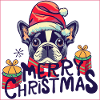 Christmas Frenchie Art