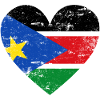 South Sudan Flag Heart