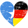 Somalia Germany Flag Heart
