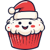 Muffin Cake Baking Christmas