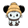 Mouse Winter Animal Cute Comic