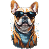 Bouledogue français avec style