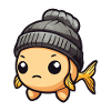 Fish Winter Animal Cute Comic