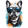 Cool Dog - Stylish French Bulldog