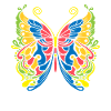 Schmetterling Tribal Butterfly