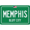 Memphis town sign