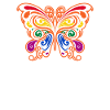 Butterfly Rainbow Tribal Butterfly