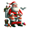 Poopy Santa - Hässlicher-Pullover-Design