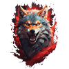 dark wolf mystical aura