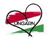 Ungarnflagge mit Herz