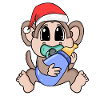 Monkey Baby Christmas