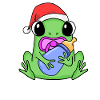 Grenouille bébé Noël