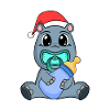 Hippopotame Bébé Noël