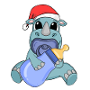 Rhinocéros bébé Noël