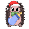 Hérisson bébé Noël