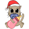 Cat Baby Christmas