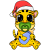 Bébé guépard Noël