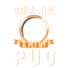 Pug and wine