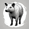 Tapir grau