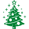 Sapin de Noël vert