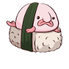 Kawaii Blobfish Sushi Japanese Food
