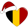 Belgium Flag Christmas Heart