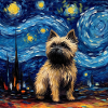 Cairn Terrier Nuit étoilée