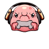 Kawaii Blobfish Gamer Gaming