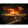 Atomic explosion over the city