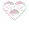 Dolphin Heart Sunset