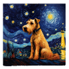 Airedale Terrier Sternennacht
