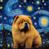 Chow Chow Starry Night