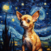 Chihuahua Starry Night