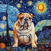 Bouledogue anglais Nuit étoilée