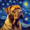 Bordeauxdogge Sternennacht