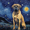 Mastiff anglais Nuit étoilée