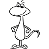 Line Drawing Comic Dino Transparent