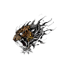 Heftiges Säbelzahntiger-Tattoo-Design