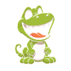 Dinosaure souriant