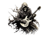 Guitarist tshirt electric guitar strings