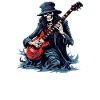 Guitarist tshirt electric guitar strings