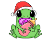 Grenouille bébé Noël
