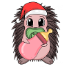 Hérisson bébé Noël