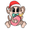 Monkey Baby Christmas
