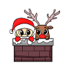 Père Noël cerf