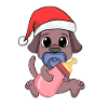 Chien Bébé Noël
