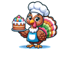 Thanksgiving Turkey Baker Pie Dessert