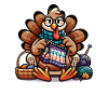 Thanksgiving Grandma Turkey Knitting
