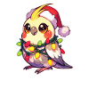 Christmas Fairy Lights Cockatiel
