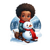 Kid-friendly snowman design
